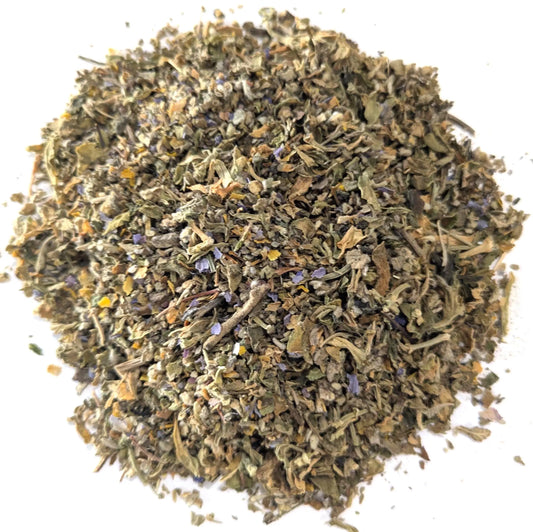Solar Glow Herbal Smoke Blend – Damiana, Mullein, Blue Lotus & Kanna