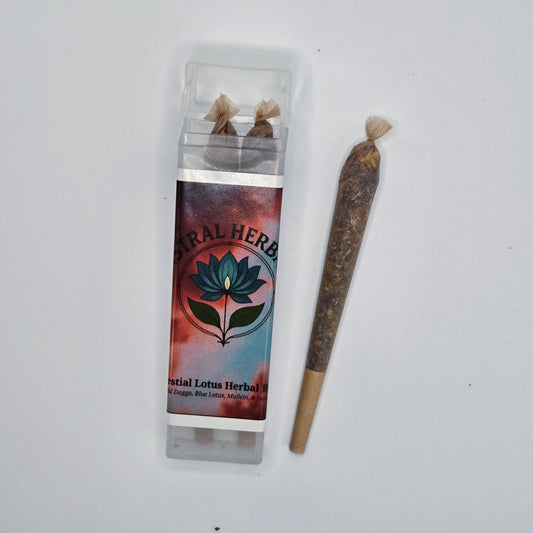Celestial Lotus Pre Rolls - Wild Dagga, Blue Lotus, Mullein, and Damiana