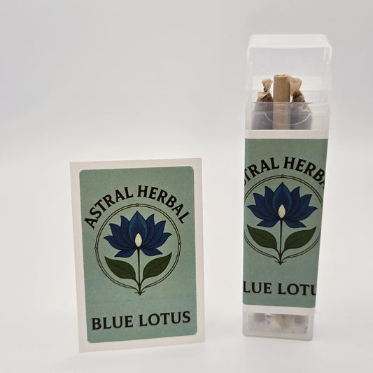 Astral Herbal Blue Lotus product packaging on a white background