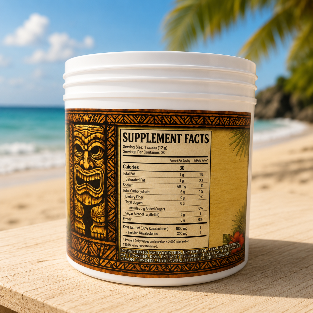 Kava Ready Mix by Astral Herbal supplement facts panel