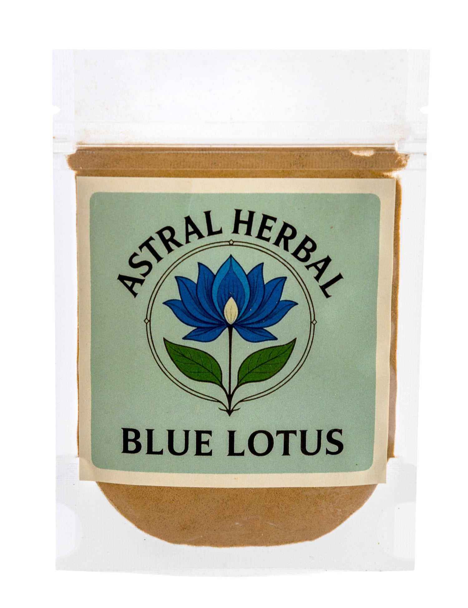 Astral Herbal Blue Lotus product packaging on a white background