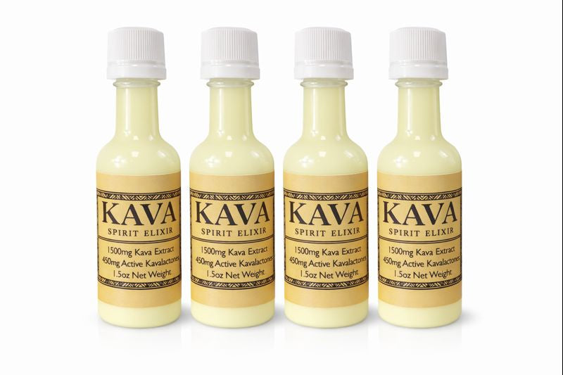 Kava Spirit Elixir - 1500mg Kava Extract and 450mg Kavalactones per 1.5oz Bottle