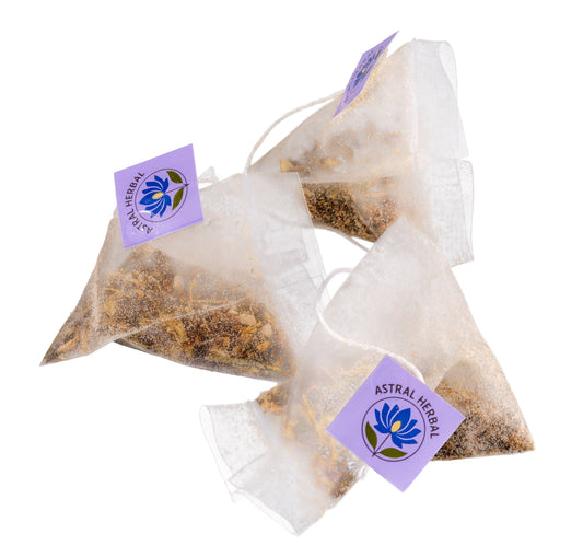 Mindful Uplift Pyramid Tea Bags - Ashwaghanda, St. John's Wort, Tulsi & More