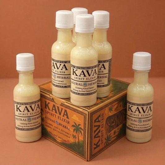 Kava Spirit Elixir - 1500mg Kava Extract and 450mg Kavalactones per 1.5oz Bottle