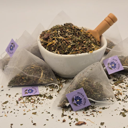Radiant Focus Pyramid Tea Bags - Tulsi, Rhodiola, Peppermint & More
