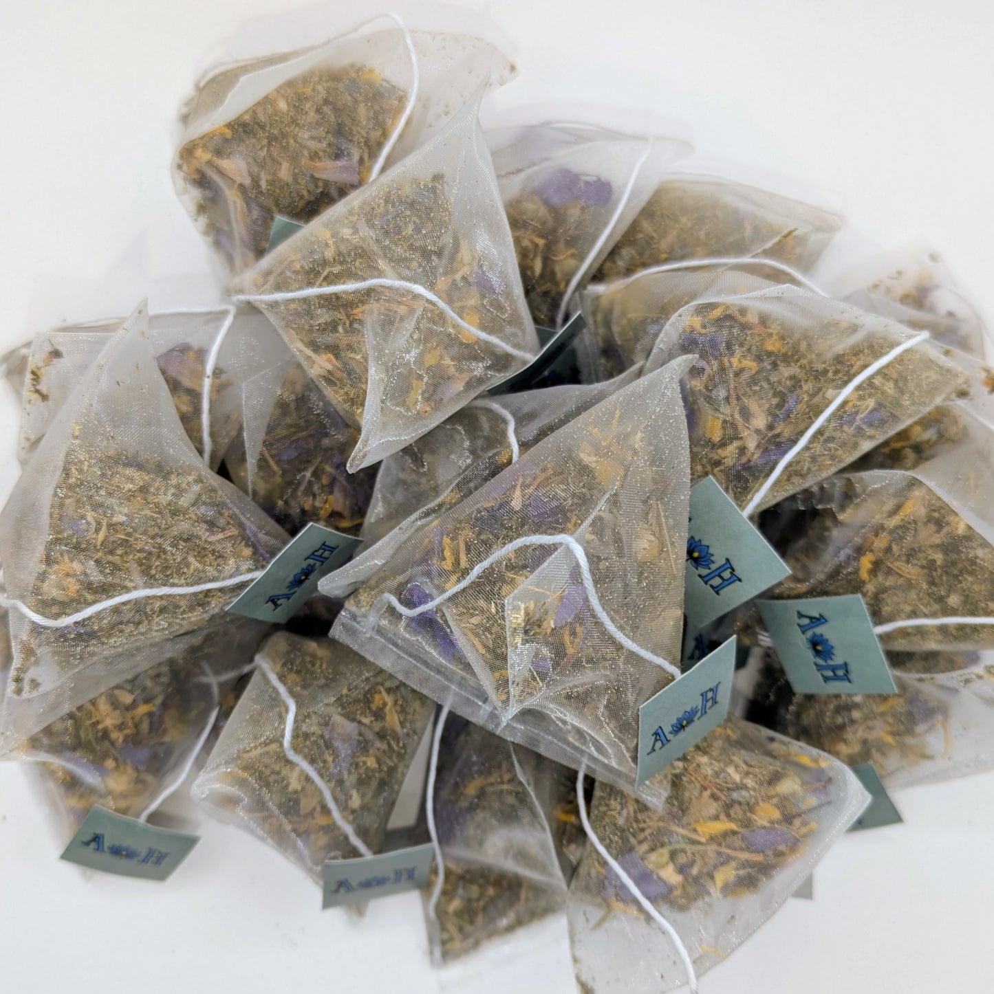 Cosmic Tranquility Pyramid Tea Bags - Blue Lotus, California Poppy, Chamomile & More