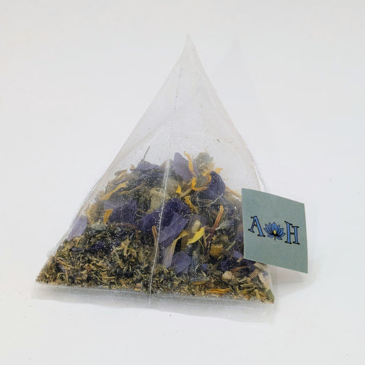 Cosmic Tranquility Pyramid Tea Bags - Blue Lotus, California Poppy, Chamomile & More