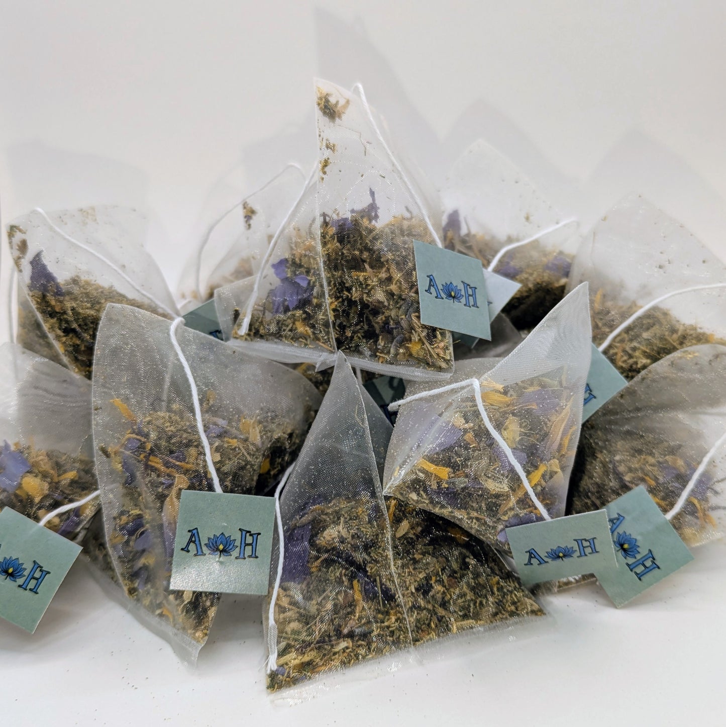 Cosmic Tranquility Pyramid Tea Bags - Blue Lotus, California Poppy, Chamomile & More